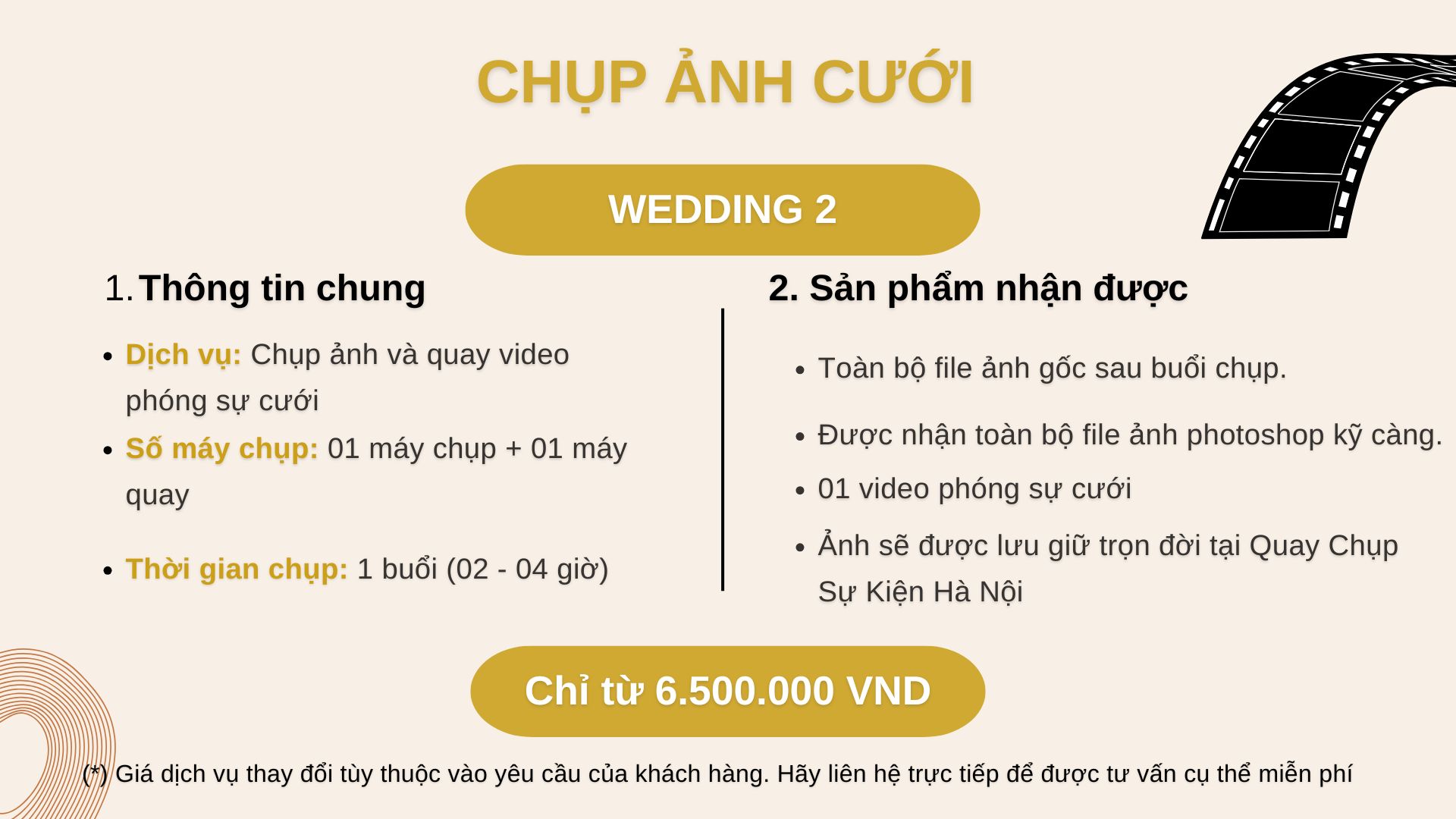 Bảng Giá Chụp ảnh sự kiện